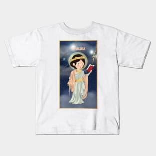 Santa Barbara en cielo tormentosa Kids T-Shirt